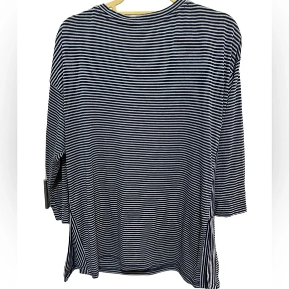 Silverwear - Blue / Gray Striped tunic top - Size M - Picture 2 of 8